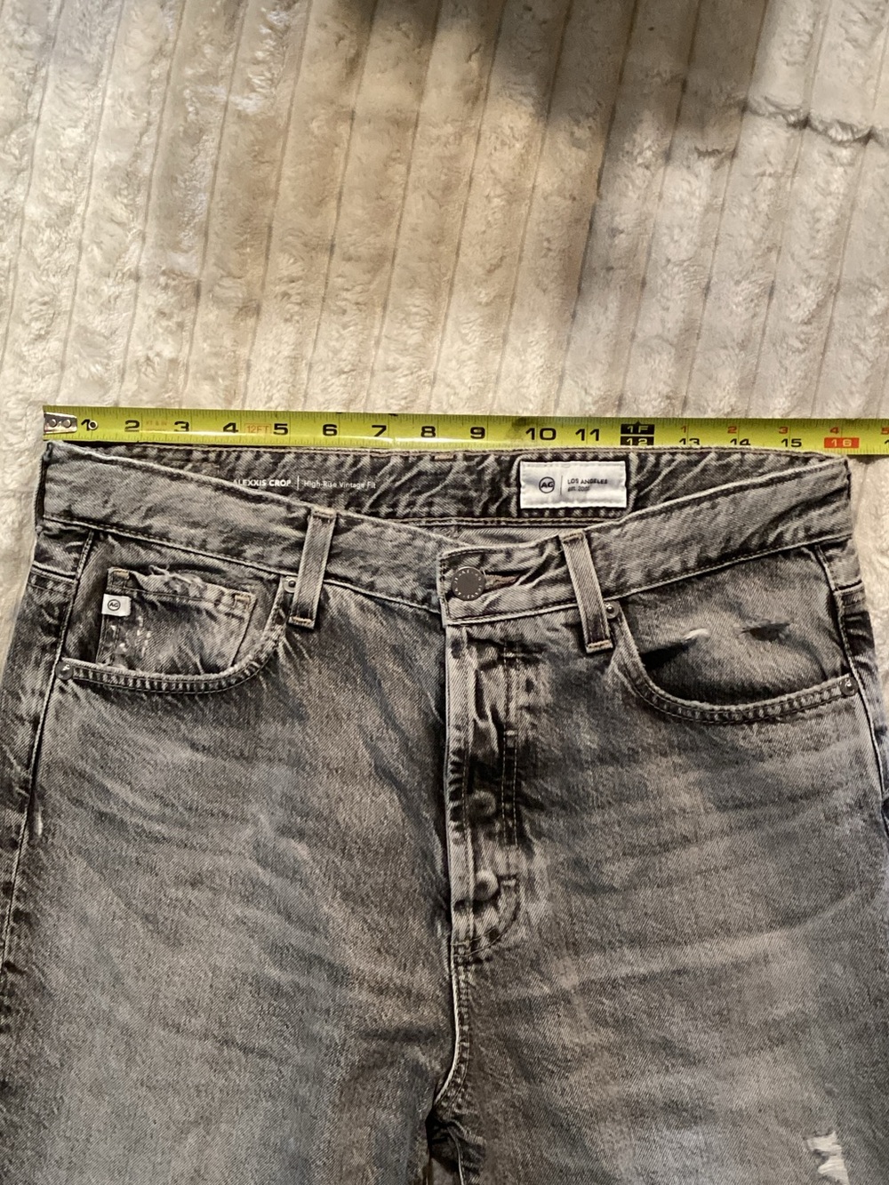 Ag Adriano Goldschmied Boyfriend Jeans in Washed Gray
